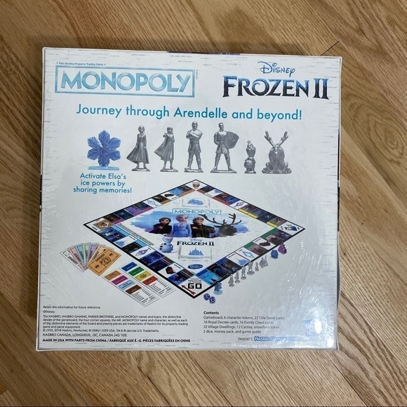 Monopoly Frozen II Board Game NIP Disney Hasbro - Picture 2 of 2